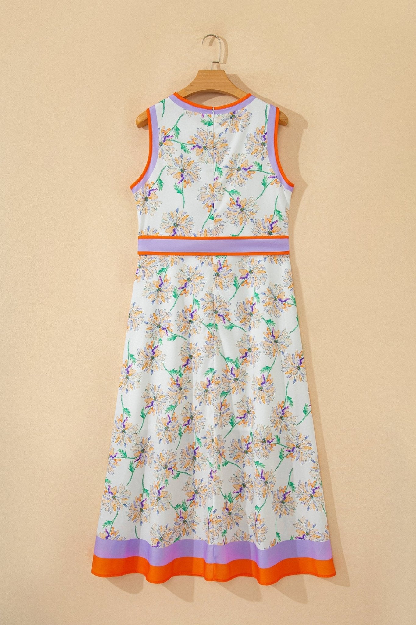 Daphne Belted Sleeveless Maxi Dress - Hello Beautiful BoutiqueFloral DressesThreaded Pear