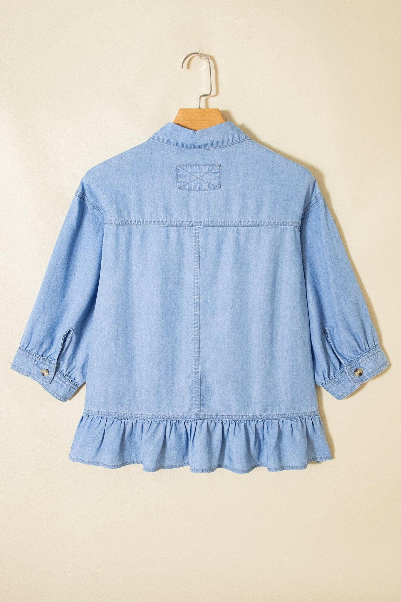 Daphne High Low Chambray Shirt - Hello Beautiful BoutiqueBlouses & ShirtsThreaded Pear