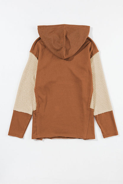 Daphne Sleeves Patchwork Colorblock Hoodie - Hello Beautiful Boutique20% OFFThreaded Pear