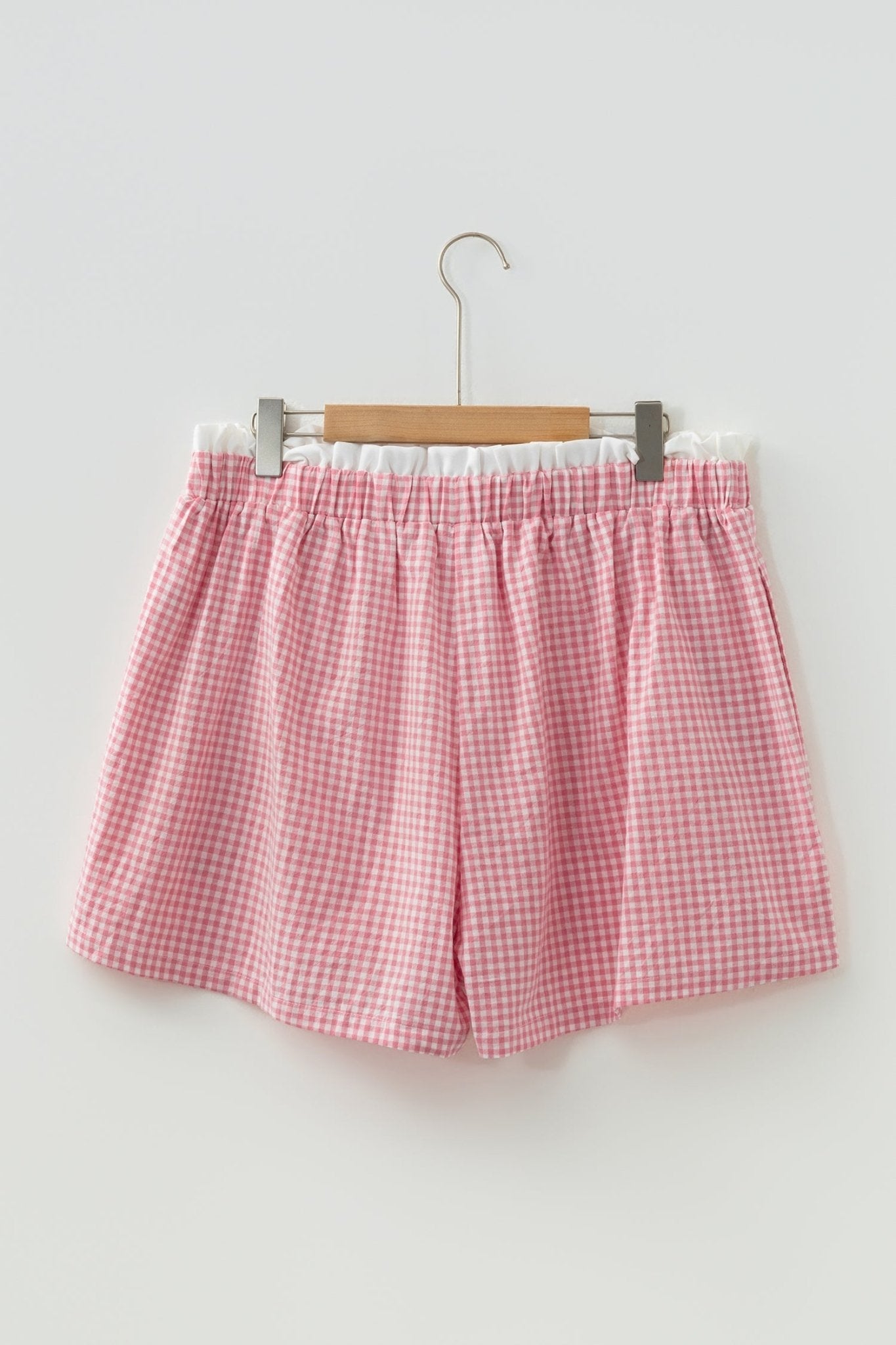 Daphne Trim Plaid Print PLUS Shorts - Hello Beautiful BoutiquePlus Size BottomsThreaded Pear