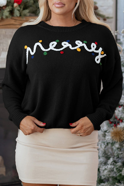 Darcy Christmas Drop Shoulder Sweater - Hello Beautiful BoutiqueSweatersThreaded Pear