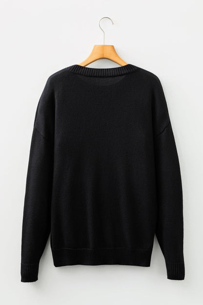Darcy Christmas Drop Shoulder Sweater - Hello Beautiful BoutiqueSweatersThreaded Pear
