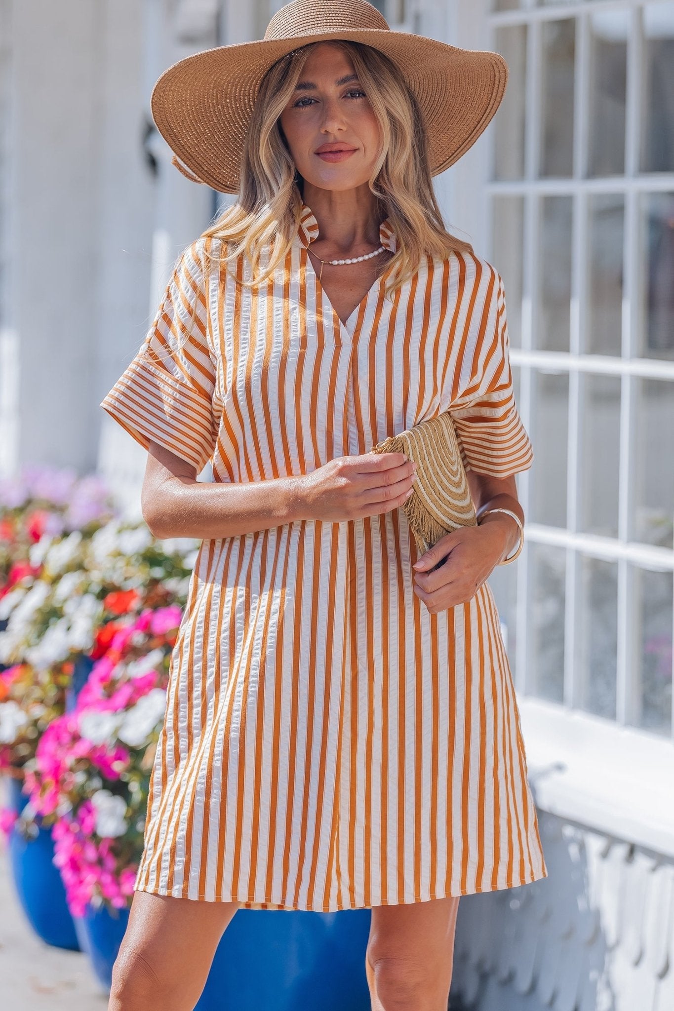 Darcy Cuffs Shift Mini Dress - Hello Beautiful BoutiqueMini DressesThreaded Pear