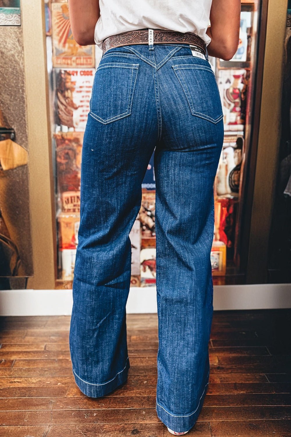 Daria Detail Loose Cuffed Jeans - Hello Beautiful BoutiqueJeansThreaded Pear