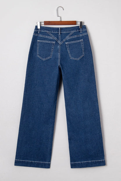 Daria Detail Loose Cuffed Jeans - Hello Beautiful BoutiqueJeansThreaded Pear