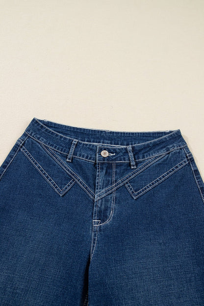 Daria Detail Loose Cuffed Jeans - Hello Beautiful BoutiqueJeansThreaded Pear