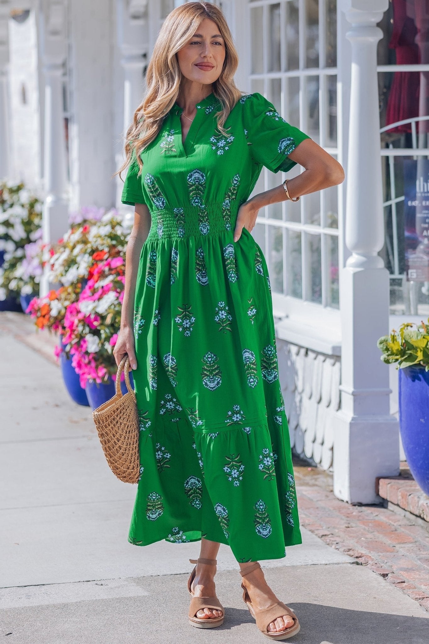 Davina Ruffle Hem Maxi Dress - Hello Beautiful BoutiqueMaxi DressesThreaded Pear