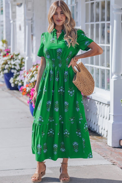 Davina Ruffle Hem Maxi Dress - Hello Beautiful BoutiqueMaxi DressesThreaded Pear