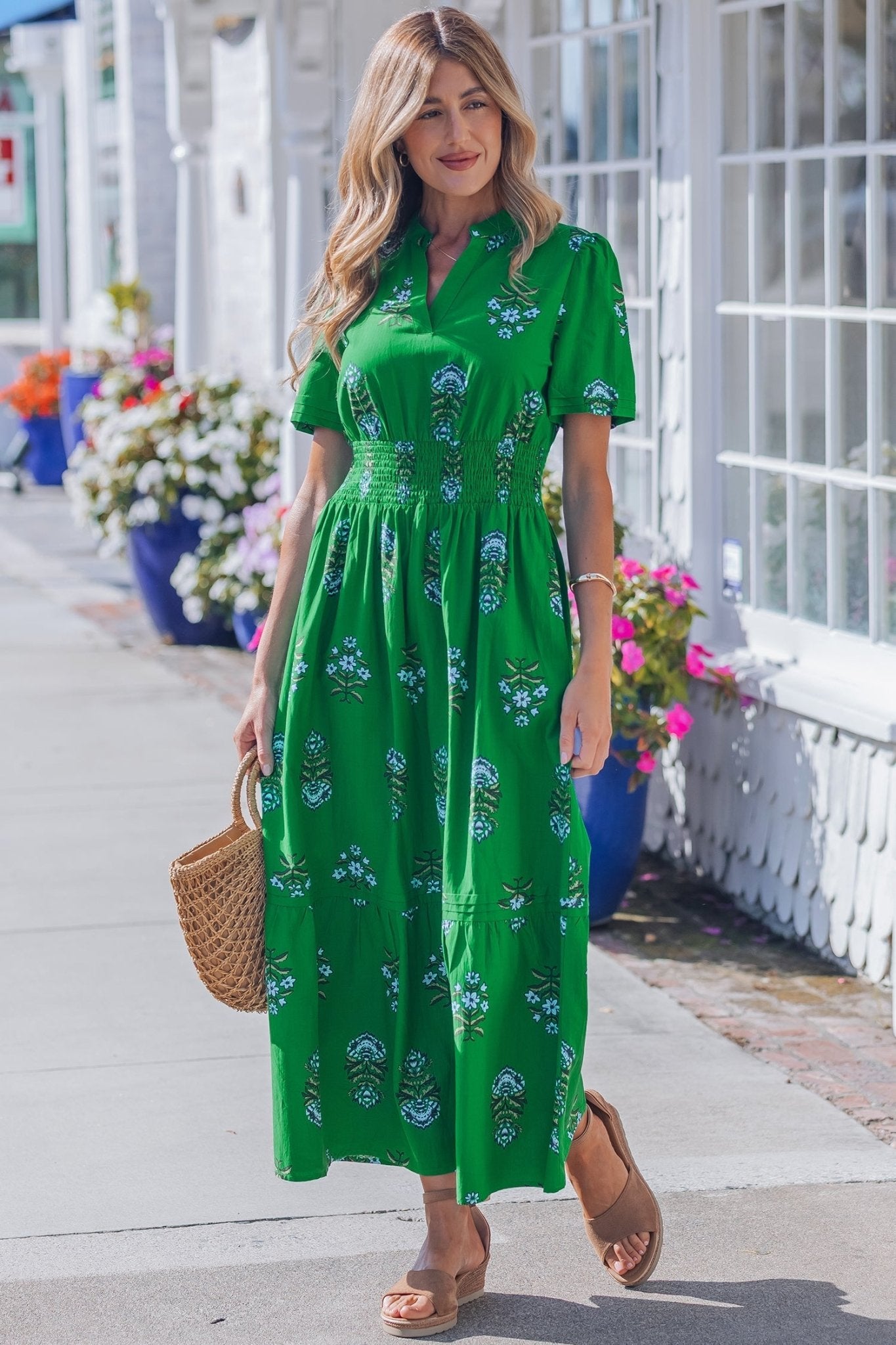 Davina Ruffle Hem Maxi Dress - Hello Beautiful BoutiqueMaxi DressesThreaded Pear
