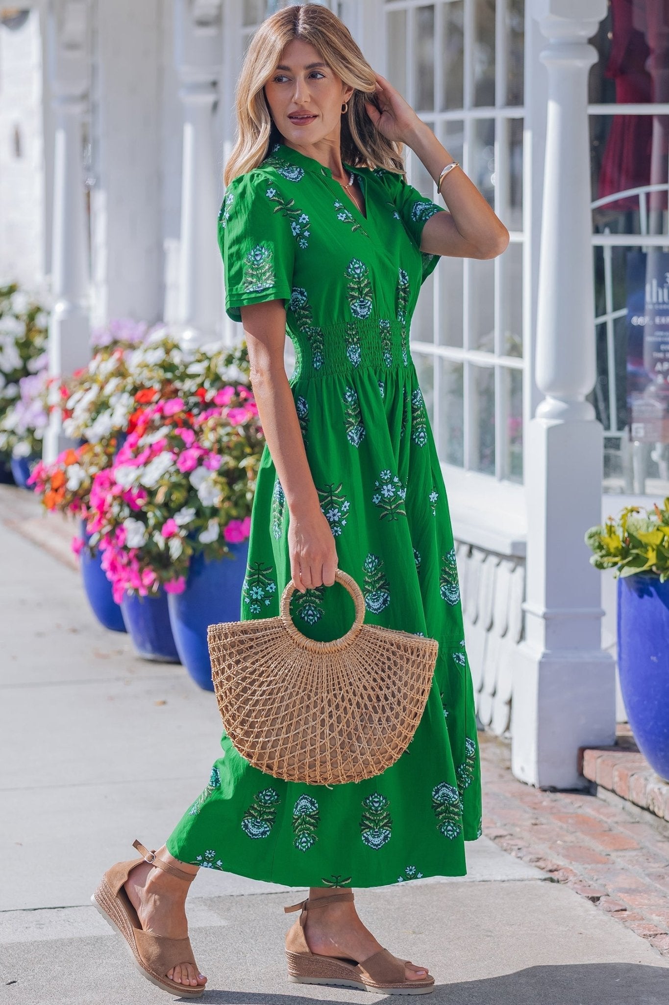 Davina Ruffle Hem Maxi Dress - Hello Beautiful BoutiqueMaxi DressesThreaded Pear