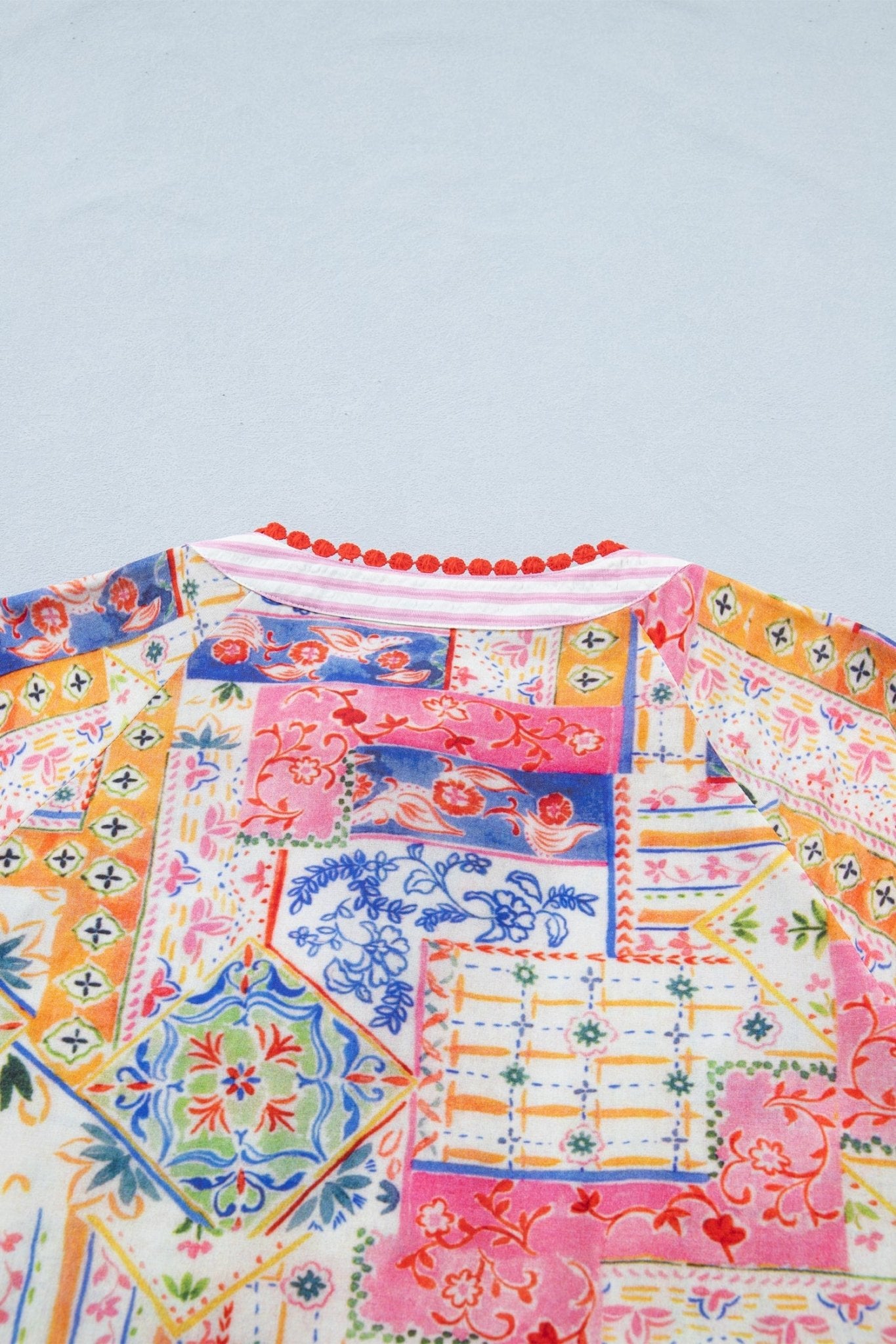 Deborah Print Short Sleeve Blouse - Hello Beautiful BoutiqueBlouses & ShirtsThreaded Pear