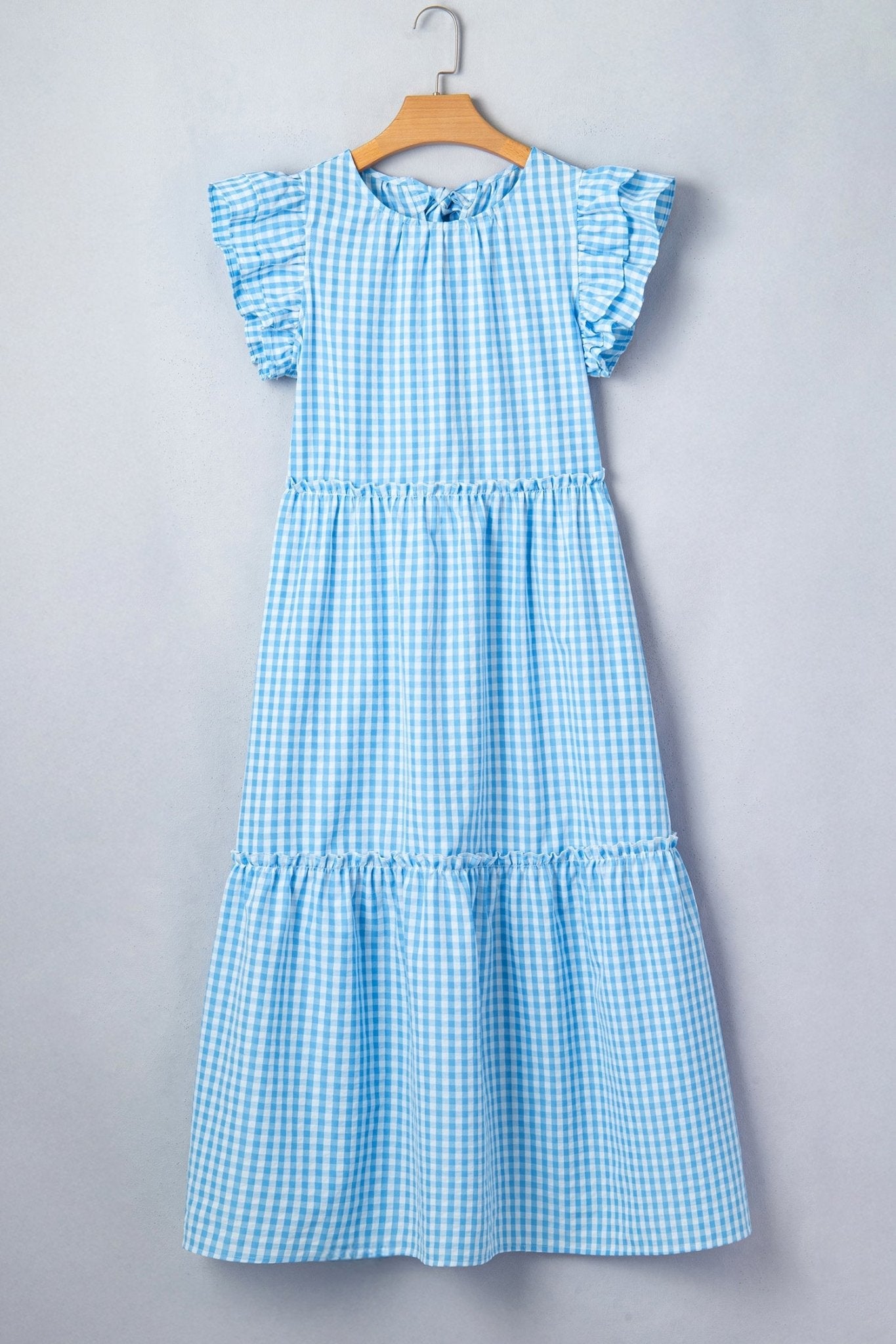Deborah Sleeve Gingham Maxi Dress - Hello Beautiful BoutiqueMaxi DressesThreaded Pear
