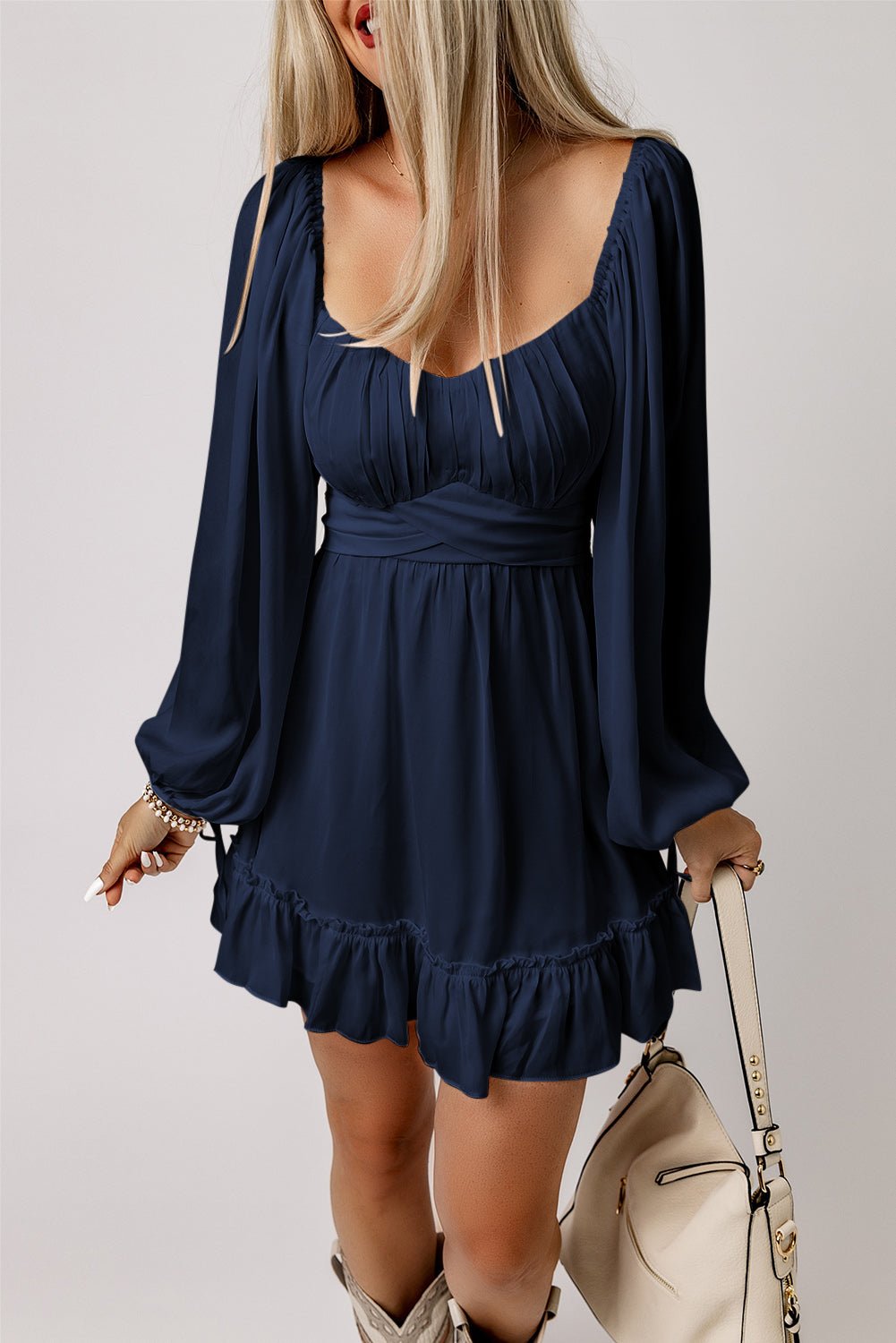 Deborah Waist Square Mini Dress - Hello Beautiful BoutiqueMini DressesThreaded Pear