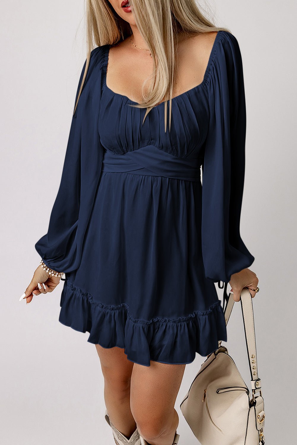 Deborah Waist Square Mini Dress - Hello Beautiful BoutiqueMini DressesThreaded Pear