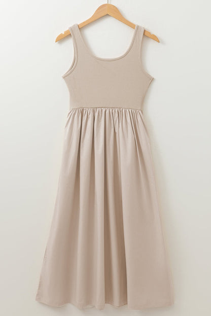 Della Pleated Sleeveless Long Dress - Hello Beautiful BoutiqueMaxi DressesThreaded Pear