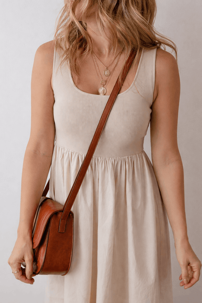 Della Pleated Sleeveless Long Dress - Hello Beautiful BoutiqueMaxi DressesThreaded Pear