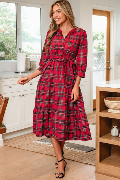 Della Ruffle Hem Long Dress - Hello Beautiful BoutiqueMaxi DressesThreaded Pear