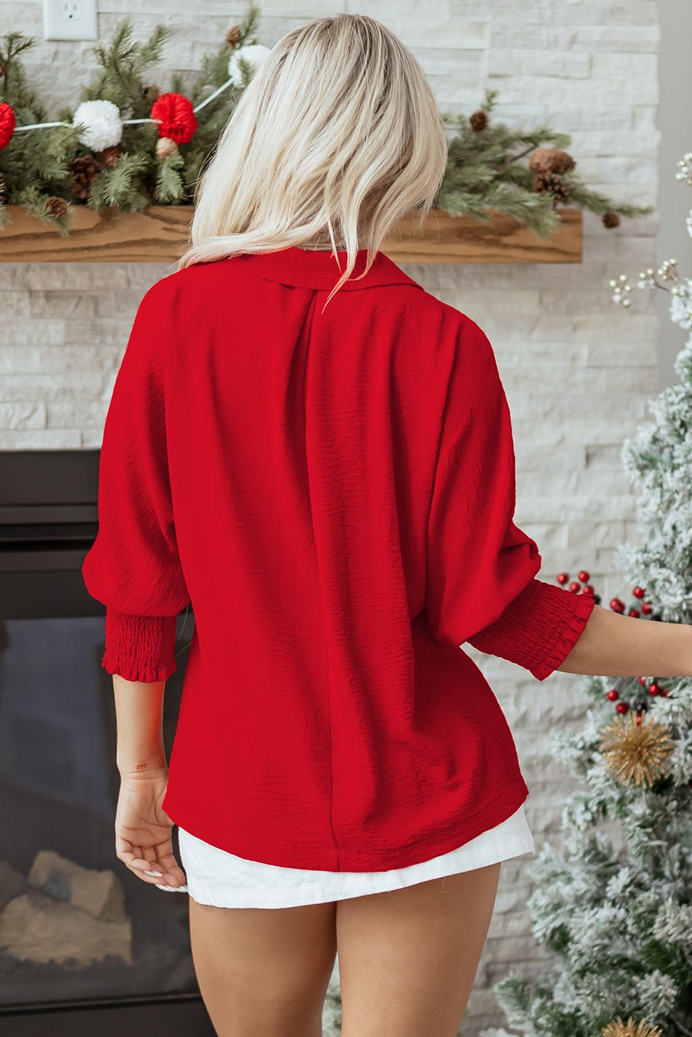 Della Sleeve Oversized Tunic Top - Hello Beautiful BoutiqueBlouses & ShirtsThreaded Pear
