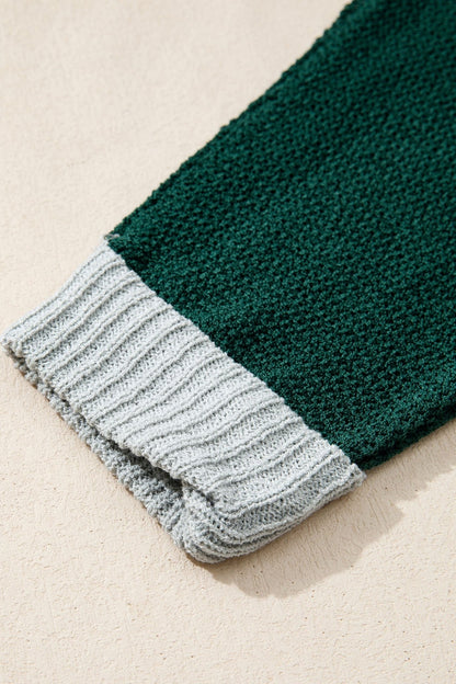 Demi Block Knit Loose Sweater - Hello Beautiful BoutiqueSweatersThreaded Pear