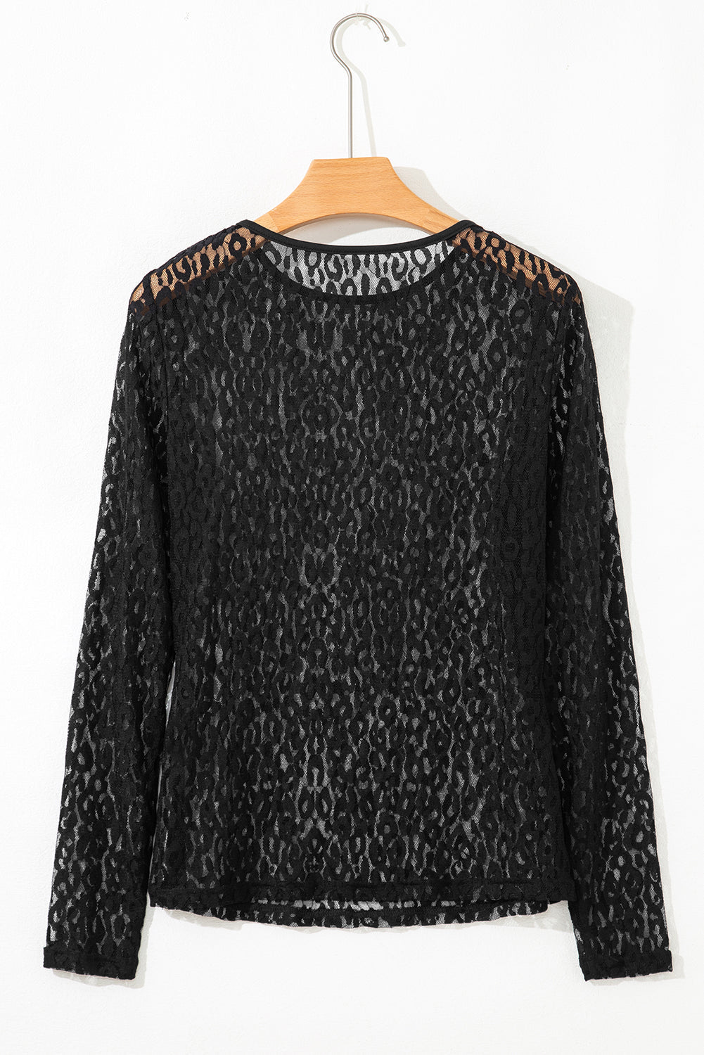Denver Pattern Sheer Mesh Long Sleeve Top - Hello Beautiful BoutiqueLong Sleeve TopsThreaded Pear