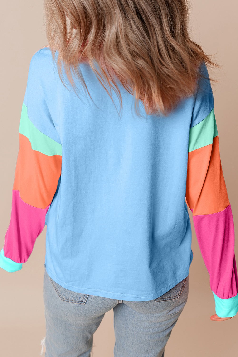 Denver Sleeve Loose top Long Sleeve Top - Hello Beautiful BoutiqueLong Sleeve TopsThreaded Pear