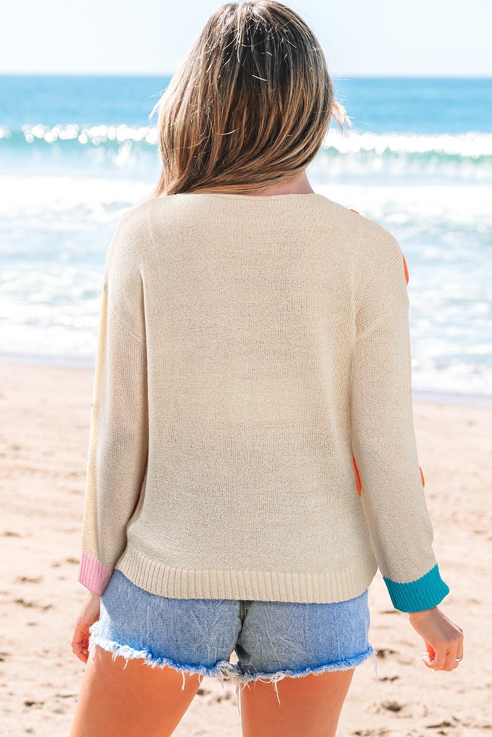 Destiny Colorblock Cuffed Loose Sweater - Hello Beautiful Boutique15% OFFThreaded Pear