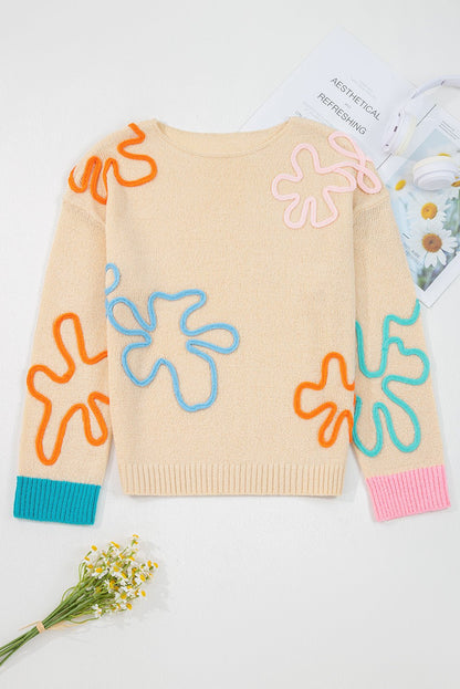 Destiny Colorblock Cuffed Loose Sweater - Hello Beautiful Boutique15% OFFThreaded Pear