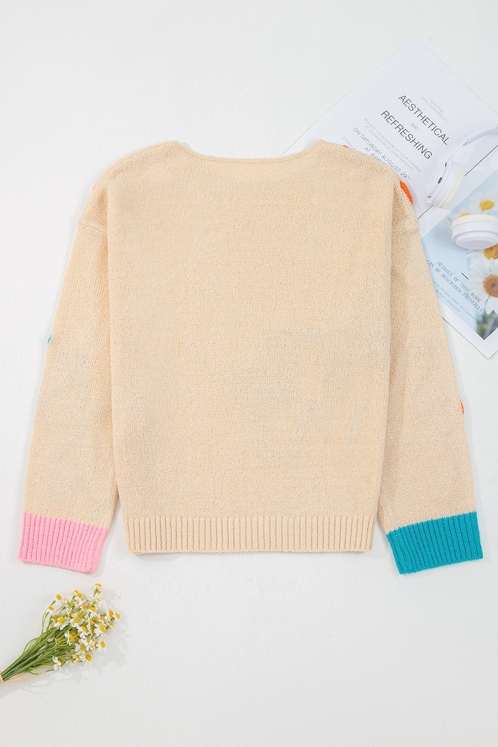 Destiny Colorblock Cuffed Loose Sweater - Hello Beautiful Boutique15% OFFThreaded Pear