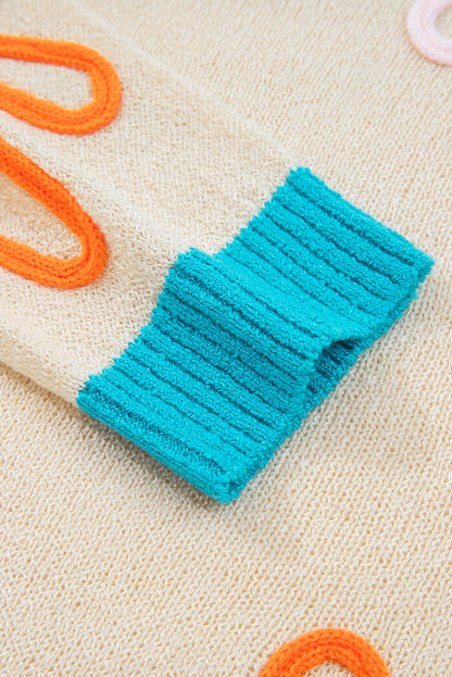 Destiny Colorblock Cuffed Loose Sweater - Hello Beautiful Boutique15% OFFThreaded Pear