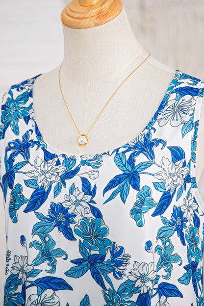 Dior Ruffle Hem Patchwork Dress - Hello Beautiful BoutiqueFloral DressesThreaded Pear
