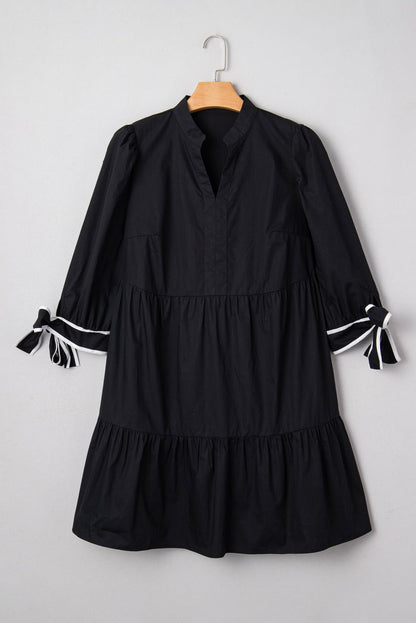 Dorothy Knot Cuffs Mini PLUS Dress - Hello Beautiful BoutiquePlus Size Mini DressesThreaded Pear