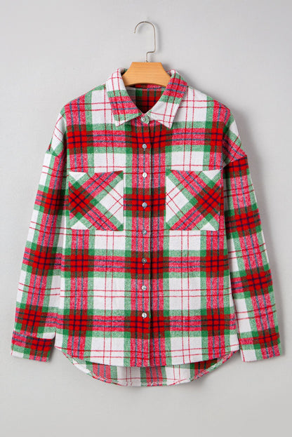 Dream Plaid Casual Flannel Shacket - Hello Beautiful BoutiquePlaid ShacketsThreaded Pear
