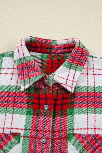 Dream Plaid Casual Flannel Shacket - Hello Beautiful BoutiquePlaid ShacketsThreaded Pear