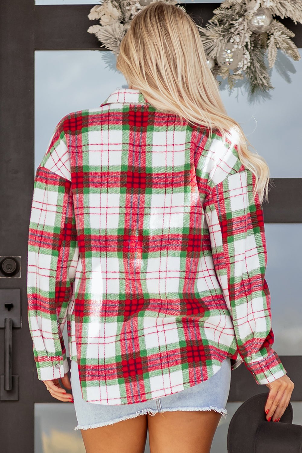 Dream Plaid Casual Flannel Shacket - Hello Beautiful BoutiquePlaid ShacketsThreaded Pear