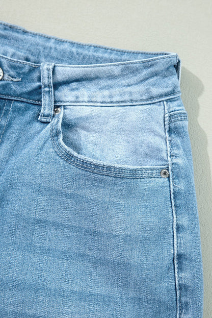Dream Slit Leg Straight Jeans - Hello Beautiful BoutiqueJeansThreaded Pear