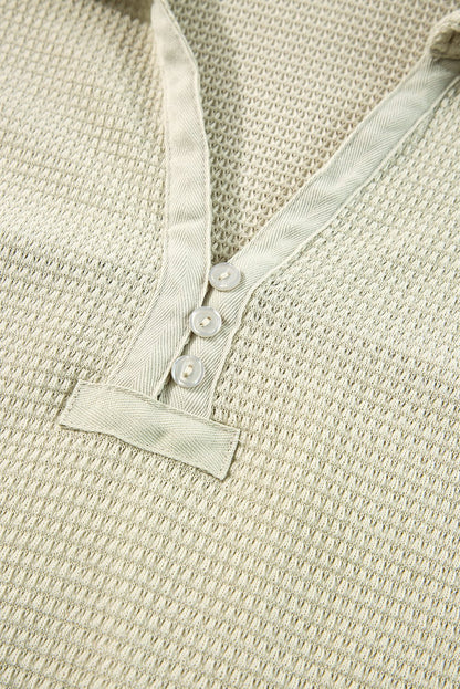 Dulce Parchment Textured Long Sleeve Lounge Set - Hello Beautiful Boutique15% OFFThreaded Pear