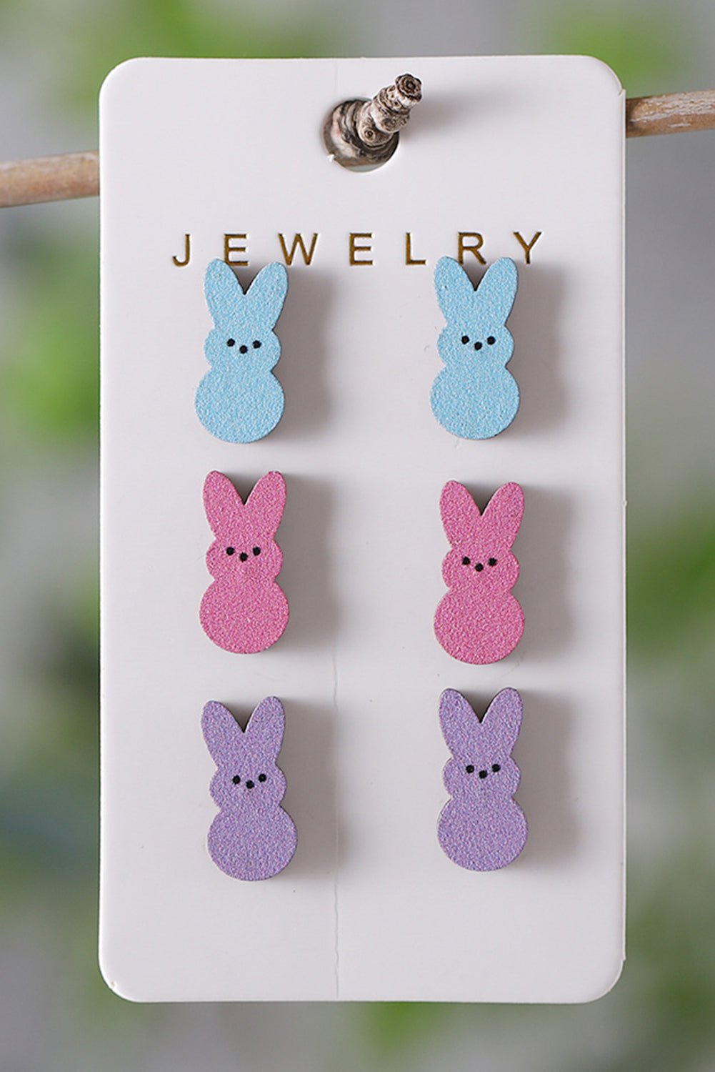 Dylan Bunny Doll Wooden Earrings - Hello Beautiful BoutiqueJewelryThreaded Pear