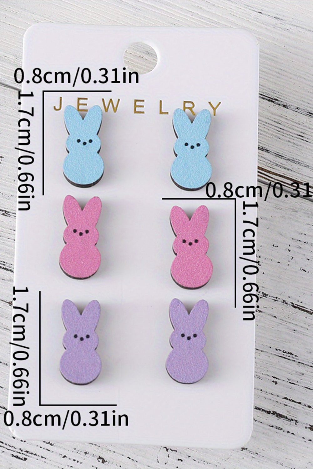 Dylan Bunny Doll Wooden Earrings - Hello Beautiful BoutiqueJewelryThreaded Pear