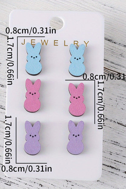 Dylan Bunny Doll Wooden Earrings - Hello Beautiful BoutiqueJewelryThreaded Pear