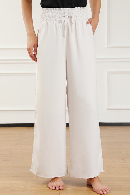 Kendra Smocked High Waist Wide Leg Pants