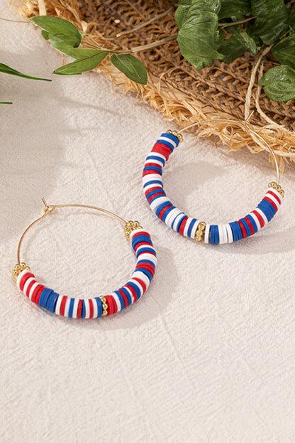 Eden Beaded Large Hoop Earrings - Hello Beautiful BoutiqueJewelryThreaded Pear