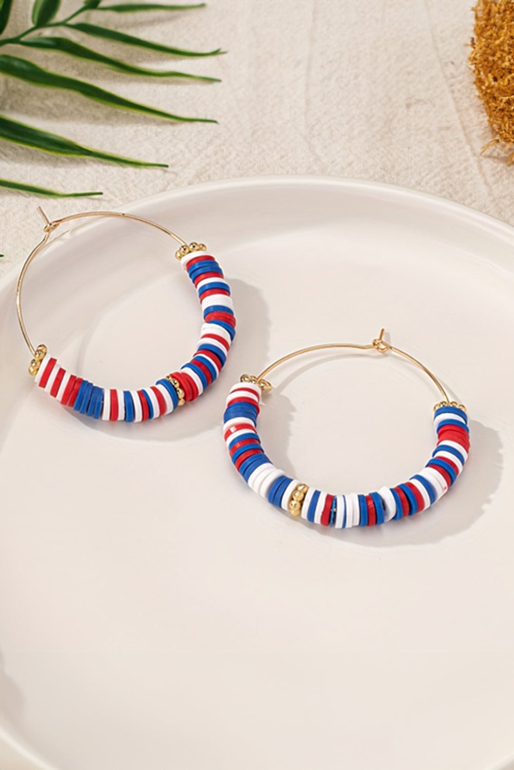 Eden Beaded Large Hoop Earrings - Hello Beautiful BoutiqueJewelryThreaded Pear