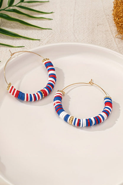Eden Beaded Large Hoop Earrings - Hello Beautiful BoutiqueJewelryThreaded Pear