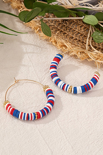 Eden Beaded Large Hoop Earrings - Hello Beautiful BoutiqueJewelryThreaded Pear