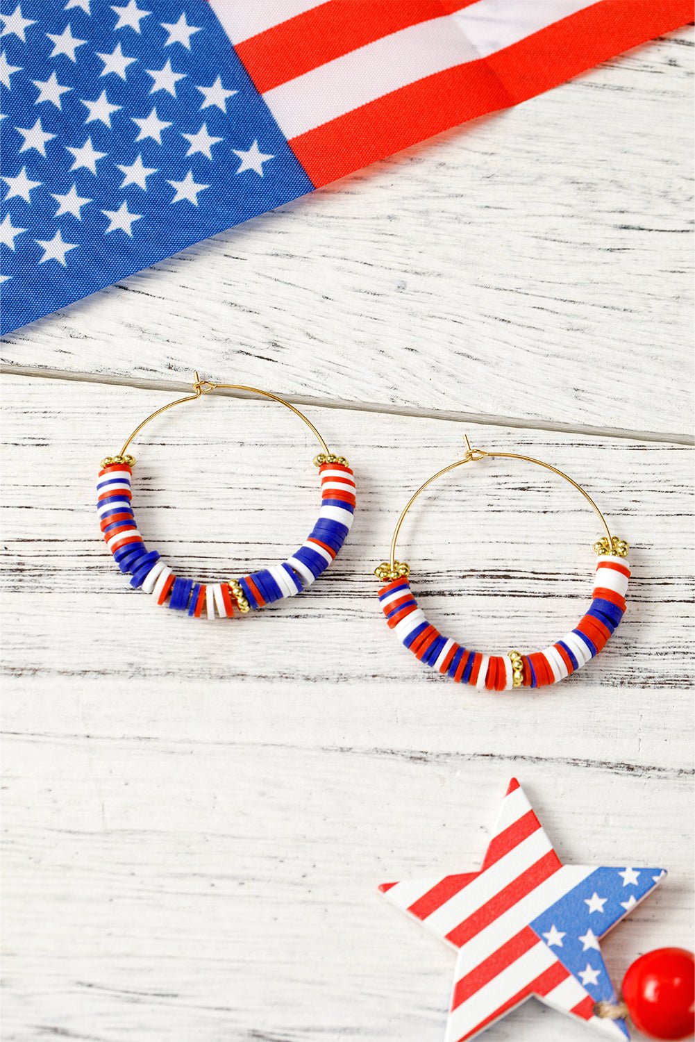 Eden Beaded Large Hoop Earrings - Hello Beautiful BoutiqueJewelryThreaded Pear
