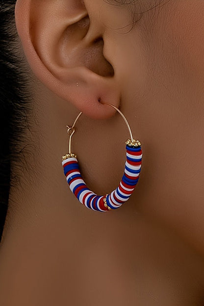 Eden Beaded Large Hoop Earrings - Hello Beautiful BoutiqueJewelryThreaded Pear