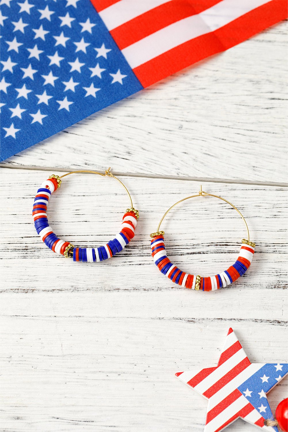 Eden Beaded Large Hoop Earrings - Hello Beautiful BoutiqueJewelryThreaded Pear