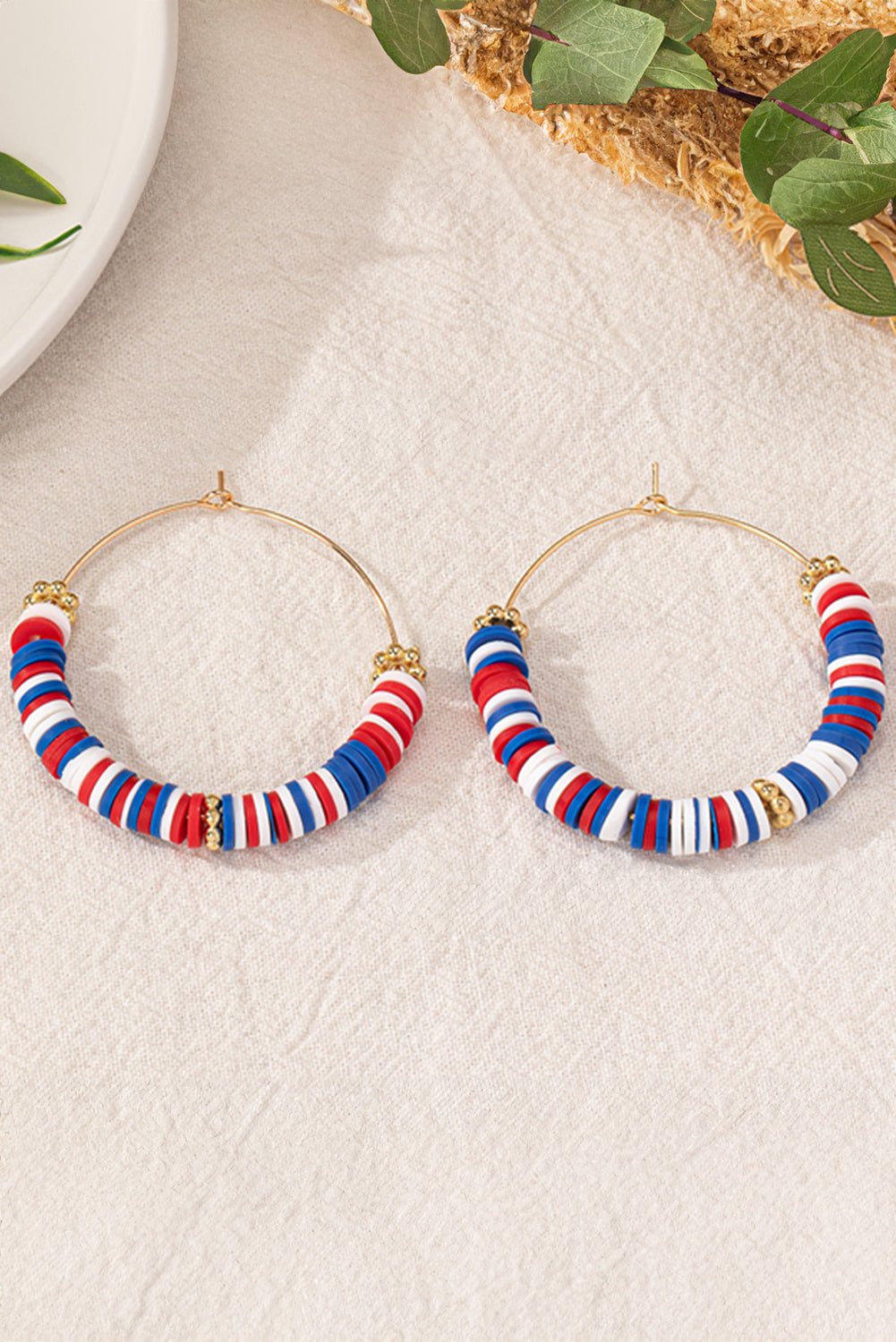 Eden Beaded Large Hoop Earrings - Hello Beautiful BoutiqueJewelryThreaded Pear