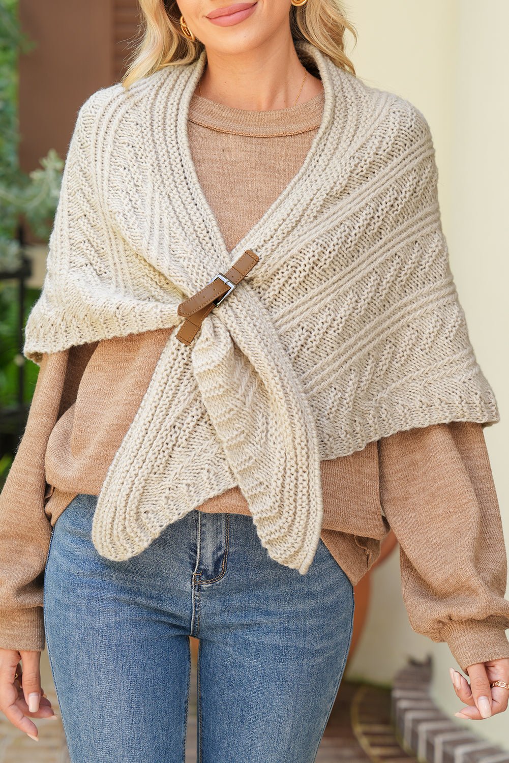 Edith Belt Triangle Shawl Scarf - Hello Beautiful BoutiqueScarvesThreaded Pear