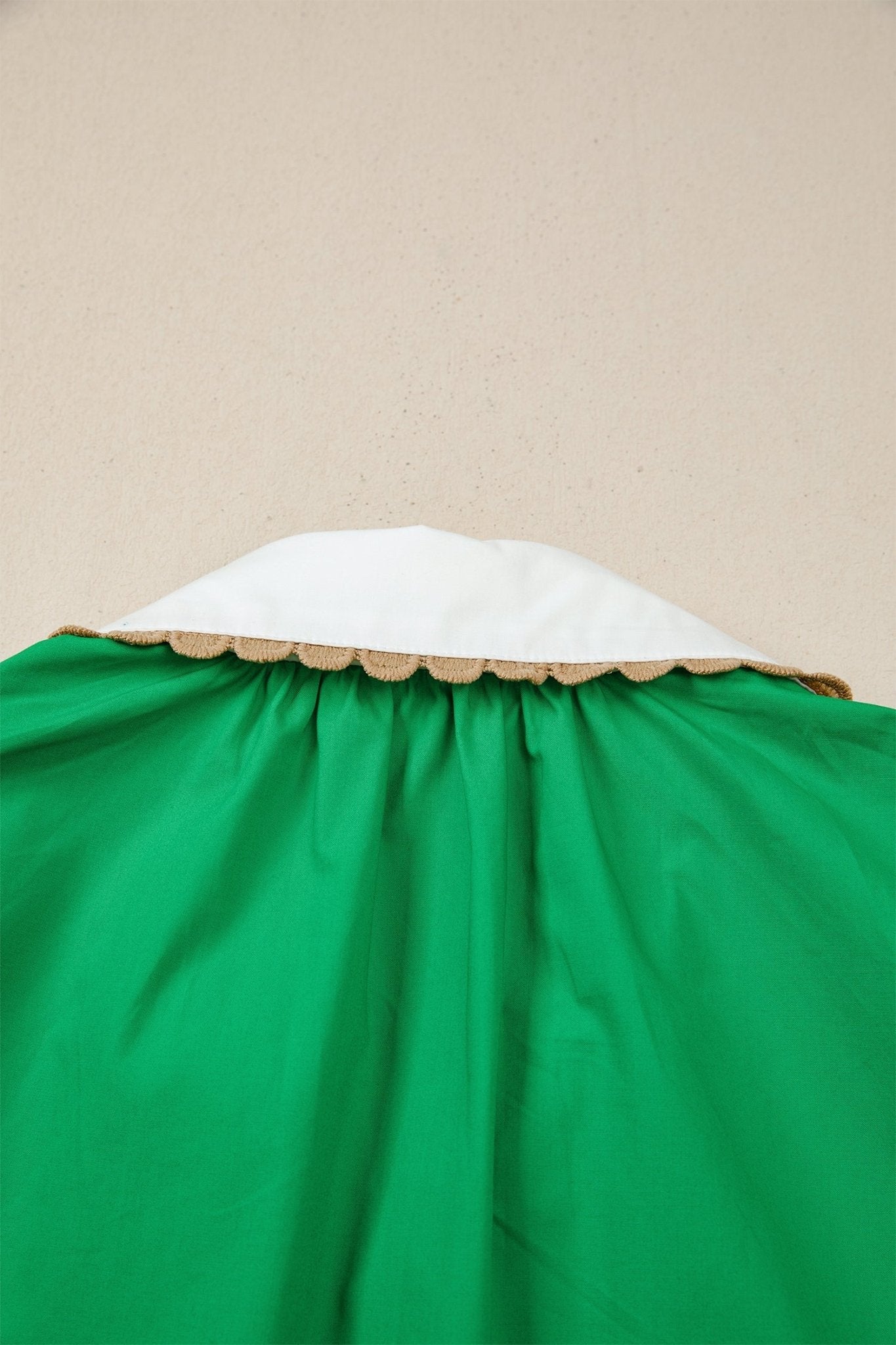 Eileen Collar Short Sleeve Blouse - Hello Beautiful BoutiqueBlouses & ShirtsThreaded Pear